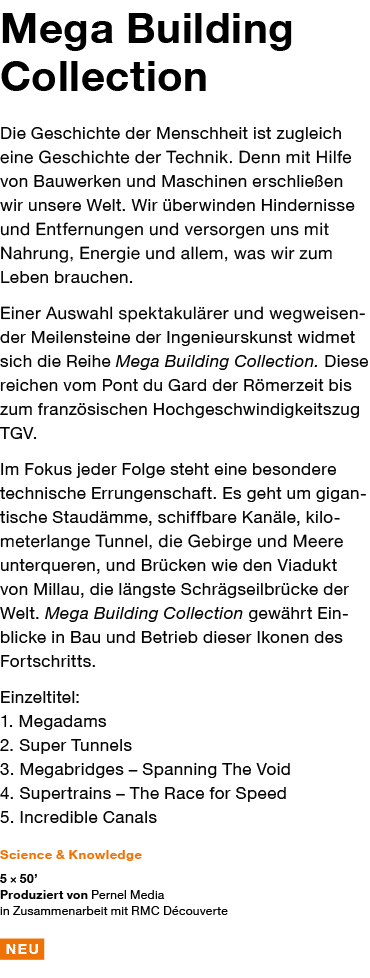 Mega Building Collection Die Geschichte der Menschheit ist zugleich eine Geschichte der Technik  Denn mit Hilfe von B   
