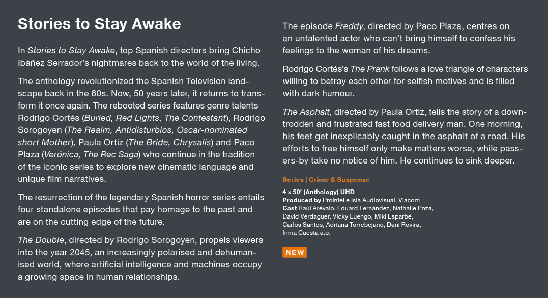 Stories to Stay Awake In Stories to Stay Awake, top Spanish directors bring Chicho Ibáñez Serrador s nightmares back    