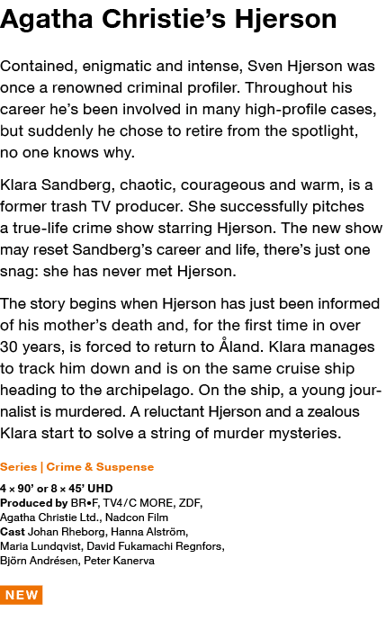 Agatha Christie s Hjerson Contained, enigmatic and intense, Sven Hjerson was once a renowned criminal profiler  Throu   