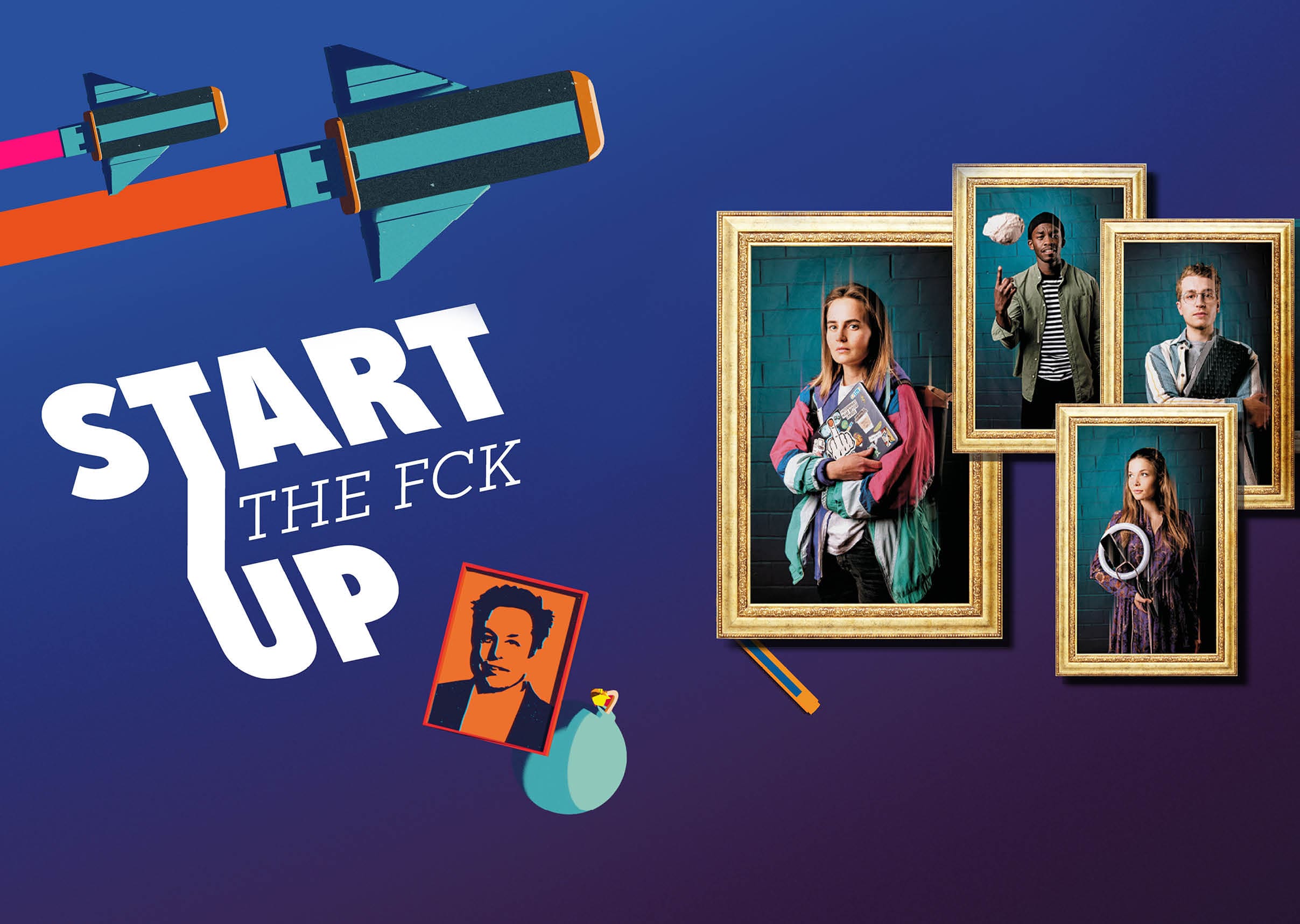 Von links: Jana (Olga von Luckwald), Kenny (Kelvin Kilonzo), Melina (Lena Meckel), Jens (L szlÛ Branko Breiding), Nura (Mona Pirzad), Sophie (Karen Dahmen), Joachim (Dominik Weber)