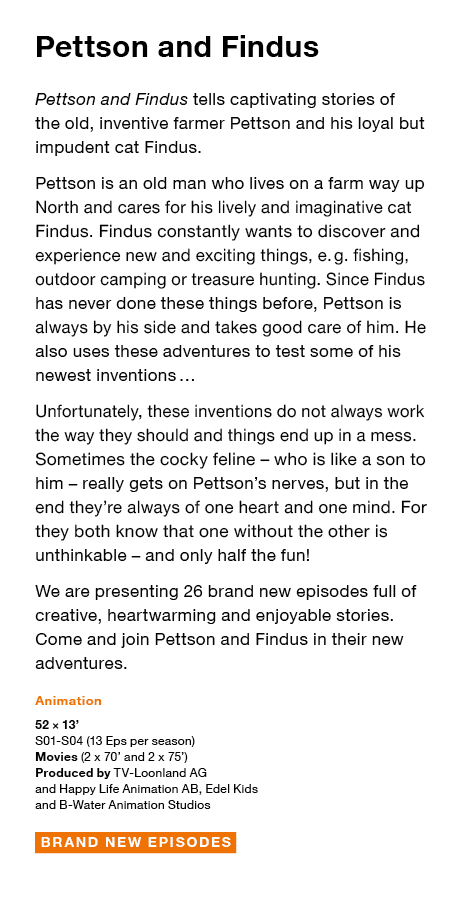 Pettson and Findus Pettson and Findus tells captivating stories of the old, inventive farmer Pettson and his loyal bu   