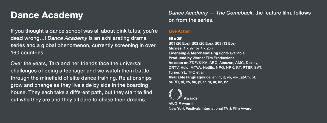 Dance Academy If you thought a dance school was all about pink tutus, you re dead wrong   Dance Academy is an exhilar   