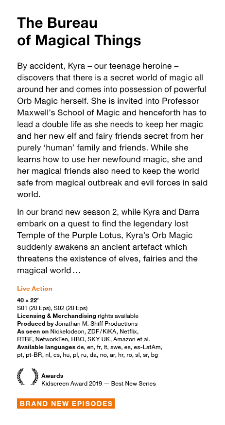 The Bureau of Magical Things By accident, Kyra   our teenage heroine   discovers that there is a secret world of magi   
