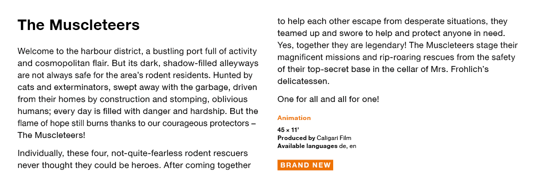 The Muscleteers Welcome to the harbour district, a bustling port full of activity and cosmopolitan flair  But its dar   