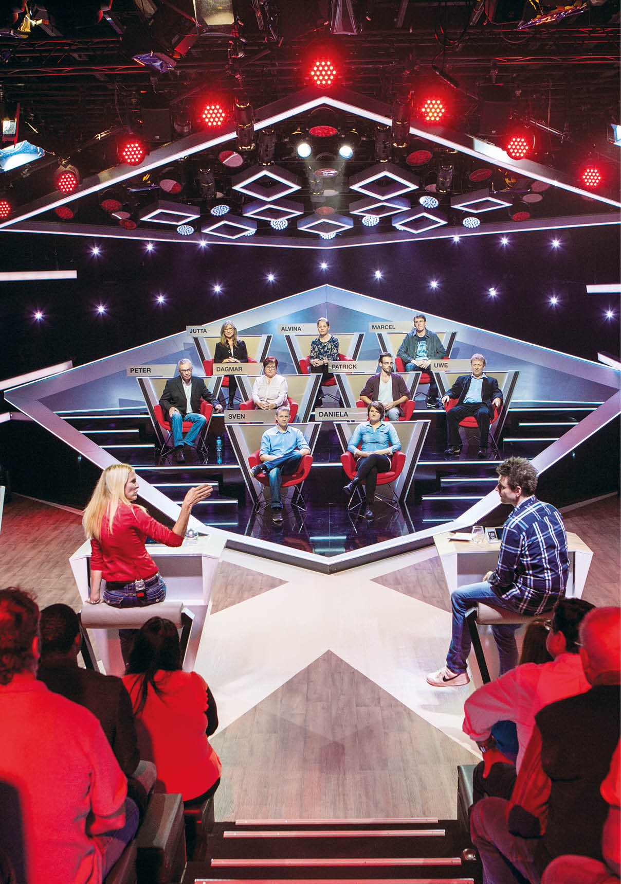 Sonja Kraus und Lutz van der Horst bei der Aufzeichnung der ZDF Digital, ZDFNeo Quizshow  Kennst du den  mit Moderator Nelson Müller und Gästen in der Flmwerft Berlin, Studio 4 am 12 07 2017 