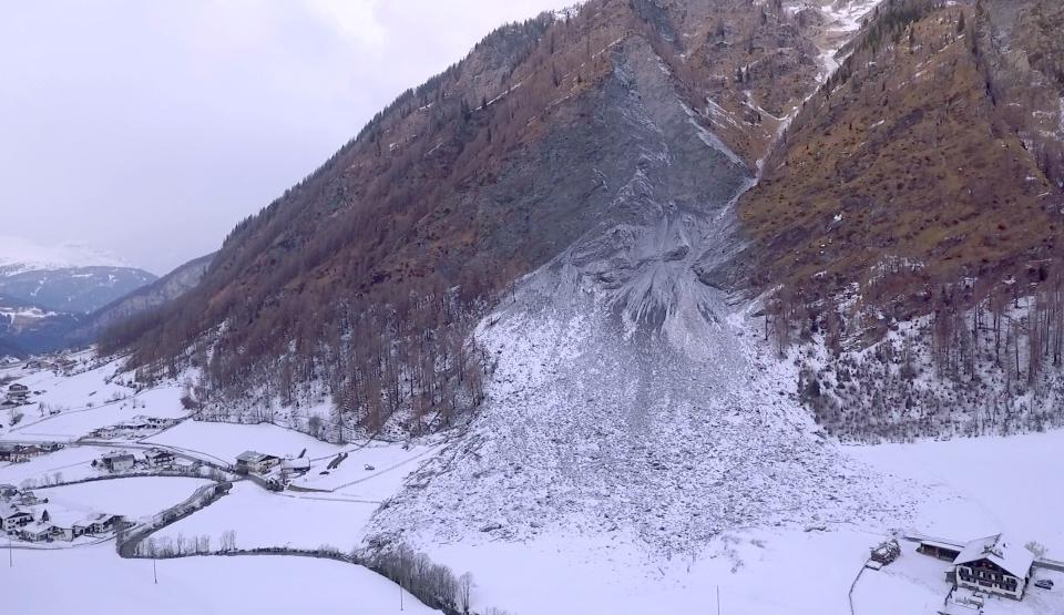 Rockfall in the Mountains