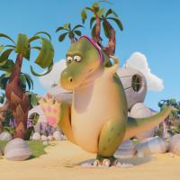 Dinomite and Lucy 
