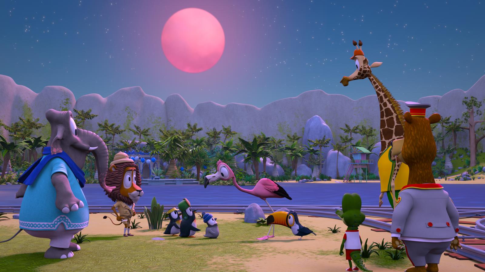 Flamingo Moon